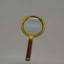 Magnifying Glass 90mm  Handheld Glass Lens Magnifier with Wooden Handle  Large Strong Magnifier for Reading, Crafts & Hobbies  Zoom x 10, Classic Detective Style Inspired by Sherlock Holmes - ZENO