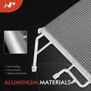 A-Premium A/C Condenser Compatible with Chevrolet & GMC - Blazer 1994, C1500/C2500/K1500/K2500 Suburban, C3500/K3500, Yukon 1994-1995