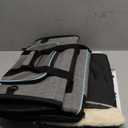 Siivton 4 Sides Expandable Pet Carrier, Airline Approved Soft-Sided Dog Cat Carrier Bag with Fleece Pad for Cats, Puppy and Small Animals (4 Extension Gray_Blue, L:18.0" L x 11.0" W x 11.0" H)