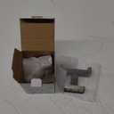 NearMoon Bath Double Towel Hook- SUS304 Stainless Steel Square Robe Towel Holder, Heavy Duty Rustproof Double Coat Hook for Bathroom Livingroom Kitchen Wall Mounted, 2 Pack (Brushed Nickel)