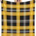 Yellow Black Plaid Throw Blanket Fluffy Fleece Blankets Soft Lightweight Travel Blanket Indoor Outdoor Blanket for Couch Sofa Bed 80"x60"