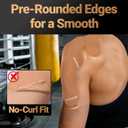 Kinesiology Tape Precut (2 Rolls, 40 Strips) Waterproof, Latex-Free Hypoallergenic Athletic Tape for Muscle & Joint Support Breathable Elastic Sports Tape for Recovery & Shoulder Pain Beige