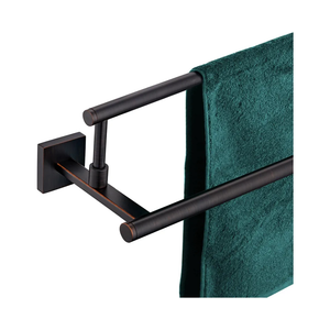 KOKOSIRI Towel Bars 20-Inch Bathroom Towel Holder Oil Rubbed Bronze Bath Towel Rails Kitchen Racks for Cabinet Stainless Steel B5009ORB-L20