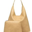 Slouchy Hobo Bags for Women Retro PU Leather Tote Crossbody Bag Soft Large Capacity 2pcs Shoulder Purses Handbags 2025