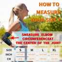 Arm Guards & Elbow Compression Sleeve(1 Pair)Tennis Elbow Braces for Tendonitis and Tennis ElbowArm Supports golfer supporttennis elbow relief for women & men,elbow sleeve for weightlifting (Small, Black/Orange)