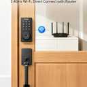 Philips Wi-Fi Smart Door Lock with Handle Set, Keypad Deadbolt for Front Door, Fingerprint Keyless Entry Door Lock with App Remote Control, IP53 Waterproof, Auto Lock, Security Easy Installation
