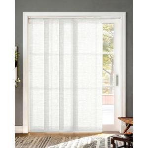 UNISHADES Panel Track Blinds for Sliding Glass Doors, Lattice White, W x 96"H