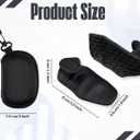 4 PCS Weight Lifting Grips for Deadlifts Powerlifting Strength Training with Storage Bag Ergonomic Rubber Hand Protector Gloves for Men and Women (Black)