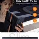 TORRAS 360 Spin Magnetic Stand for Galaxy Z Fold 7 Case, MIL-Grade Hinge Protection, Fit for Magsafe, 360 Kickstand & Ring Holder, Armor Hard Slim Case for Samsung Galaxy Z Fold 7, Black