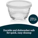 Libbey Small Glass Bowls, Glass Containers with Lids Set of 8 to Keep Leftovers Fresh, Meal Prepping and More, Dishwasher Safe Small Bowls for Dips