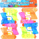 8 Pack- 4 Banzai Blast Force Mini Power Blaster Squirt Gun Kids Toy