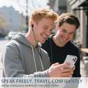 AI Translation Wired Earbuds Real Time - 164 Languages Translator Lightning Headphones & Earphones, Audifonos Traductores Ingls Espaol Ear Buds Compatible with iPhone 14 13 12 11 Pro Max Plus-2Pack