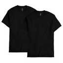 Hanes Mens 2 Pack Short Sleeve Pocket Beefy-t, Smoke Black, Medium