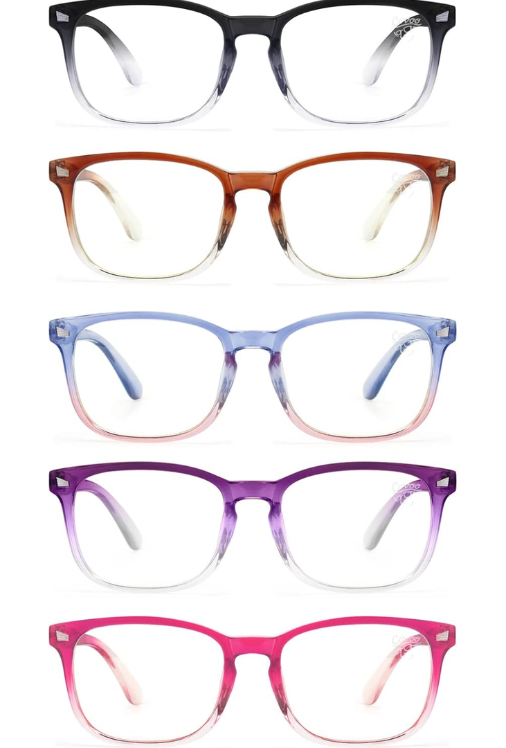 CCVOO Reading Glasses for Women/Men, Eyeglasses, Blue Light Readers for Women/Men, Computer Eye Glasses, Cheaters. +2.0x Blue Light Filter