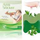 14Pcs/Box Mugwort Patches Wormwood Stickers Natural Herbal Patches for Arm Natural Herbal Arm Patch for Women and Men