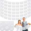 Tatuo 12 Pack White Papel Picado Banner Cielito Lindo Party Decoration 16.4 Feet Large Plastic Mexican Banners Mexico Fiesta Party Decorations Wedding Fiesta Hanging Flags for Cinco De Mayo