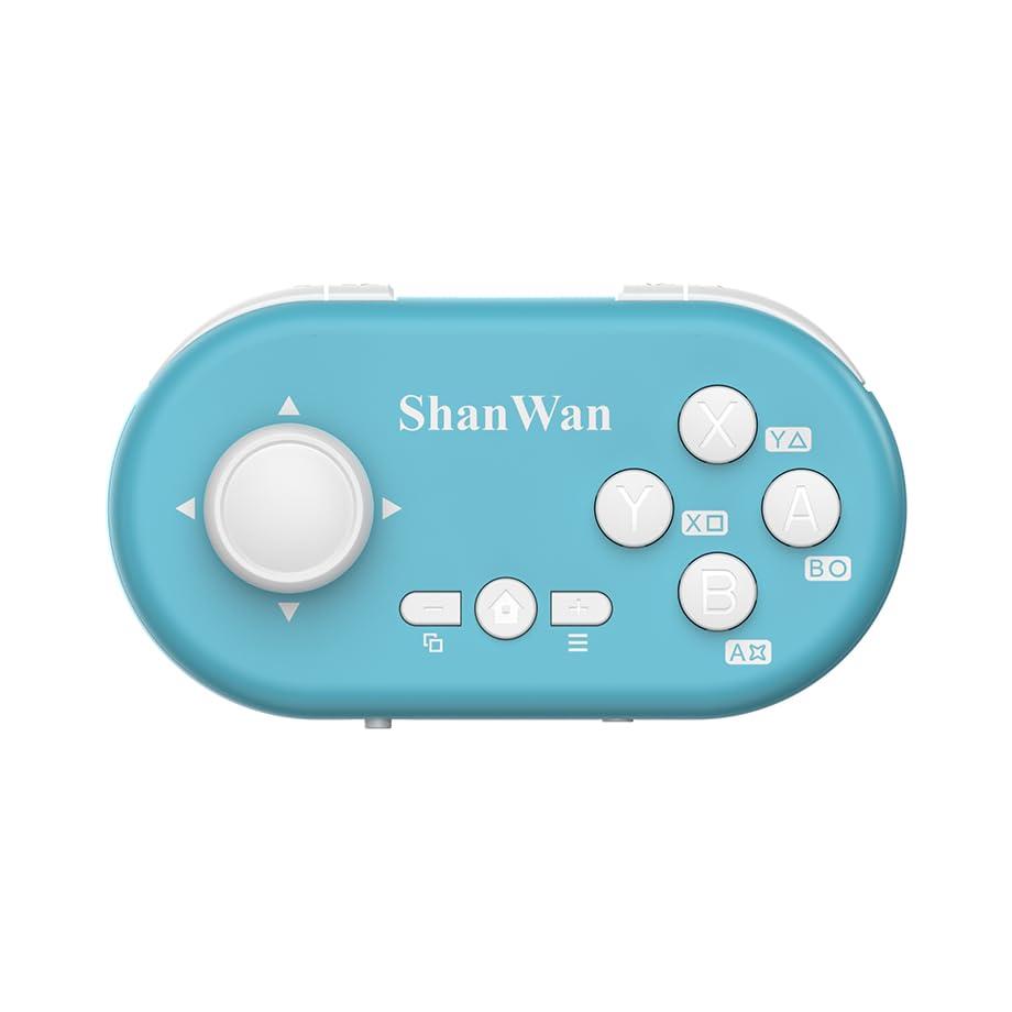ShanWan Keychain Mini Bluetooth Controller - 6-Axis Gyro for Switch/PC/PS 4/Android/iOS (Bluetooth)