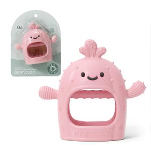 Momcozy Baby Teething Toys, Food Grade Silicone Baby TeetherTeething Mitten for Babies 06 MonthsTeethers for Babies 612 MonthsAnti Drop Wrist Teether with Multiple Chew Points Pink