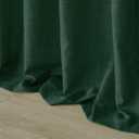 Mrs.Naturall Dark Emerald Green Sheer Curtains,Linen Forest Green Living Room Curtains 63 Inch Length Cortinas Verdes para Sala (36"W x 63"L (Pack of 2))