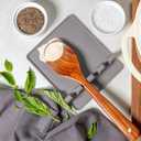 Zulay Kitchen Extra Large Silicone Utensil Rest with Drip Pad for Multiple Utensils - BPA-Free Heat-Resistant Spoon Rest & Spoon Holder for Stove Top - Kitchen Utensil Holder for Spoon - Gray