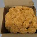 Kevin Textile Soft Plush 12x24 Inch Lumbar Pillow Cover 1 Pack, Luxury Fluffy Faux Fur Striped Flannel Rectangle Cushion Case for Couch Sofa Chair Bed Home Decor, Golden Yellow