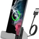 AKWOR USB C Charging Dock Stand, Fast Charing Station for iPhone 15 Series, Samsung Galaxy, Switch/Switch Lite, LG, HTC, and More Type-C Phones