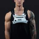 MVRK Water Resistant Running Vest Chest Pack, Phone Holder for Running, Lightweight Training Pack with Reflective Detail