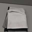 AAtter Black and Grey Window Curtains Kitchen White Gray Ombre Mens Modern Art Goth Gothic Small Short Home Living Room Bedroom Bathroom Drapes Treatment Tiers Fabric 1 Pair, 27.5" W x 39" L, Gradient