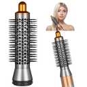 Small Round Volumizng Brush for Dyson Airwrap, 20MM Smaller Round Brush Compatible with Airwrap Styler for Adds Hair Body Shape Volume, Hair Volumizing Attachment Replacemet for NO.971893-03 (Gold)