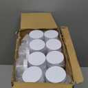 SATINIOR 100 Pcs Plastic Jars with Lids Small Containers Lids Wide Mouth Small Plastic Containers for Lotion Cream Rhinestones Body Butters Travel Storage(4 oz,White)