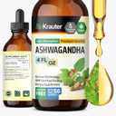 BIO KRAUTER Ashwagandha Supplements - Liquid Drops Pure Vegan Ashwagandha for Women & Men 685 mg per Serving 4 Fl.Oz 56-Day Supply - Used for Mood Magic & Relaxation Support - Alcohol & Sugar Free