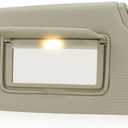Beige Driver Left Side Sun Visor Replacement Compatible with 2013 2014 2015 2016 2017 2018 Nissan Altima Without Sunroof Replace 96401-3TA2A