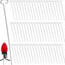 60Pcs 12 Inch Christmas Light Stakes Metal Light Stakes for Christmas Lights Yard Lawn Light Stakes for C7 and C9 Ground Stakes for Christmas Lights