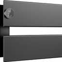 K&KALONZO Electric Towel Warmer, 18.35" W x 14.6" H Wall-Mounted Towel Heater with Built-in Timer, Waterproof Aluminum Towel Warmer for Bathroom, Support Plug-in and Hardwired, Black, K2-L-B