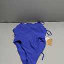 Women's Sexy Bathing Suits Criss Tie Backless High Cut One Piece Swimwear, Size L