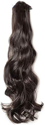 Long Wavy Wrap Around Ponytail Claw Jaw In Hair Pieces Real Natural Remy Hair s For Human #27 18inches