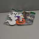 Capoda Halloween Wooden Door Signs Ghost Welcome Wreath Decorations Pumpkin Bat Black Cat Front Door Hanging Sign Halloween Wall Hanger for Farmhouse Indoor Home Outdoor Party Decor