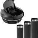 Replacement Lid for Stanley AeroLight 12oz 16oz 20oz Transit Bottle, Locking Through Lid Compatible with Stanley AeroLight, Leakproof Water Bottle Cap, BPA-Free (Black)