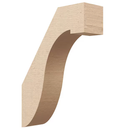 Ekena Millwork BRCUR05X16X22DELRCPR De Monte Rough Cedar Woodgrain TimberThane Knee Brace, 5" W x 16" D x 22" H, Primed