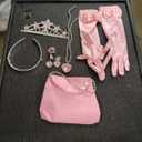 Glinda Dress for Girls Pink Witch Costume for Girls Halloween Cosplay Outfits Party Dress with Accessories, Size 160