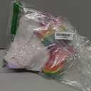 EUXTERPA Girls Glitter Light Up Waterproof Rain Boots Toddler Kids Rainbow Boots with Easy On Handles