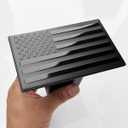 American Flag Metal Trailer Hitch Cover for 2 inch Receiverswith 5/8-Inch Pin Diameter Trailer Hitch Lock (Black)