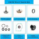 Chikia Hisun 500 700 Wet Clutch Kit Assembly Replacement for Hisun UTV ATV Massimo MSU 500 700 Axis 500 700 Outfitter 500 700 Bennche bighorn Challenger (not for 550/750)