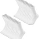 DOKUTOKU 12 Pack Womens Crew Socks Size 6-9 Light Weight Thin Casual Calf Socks (White)