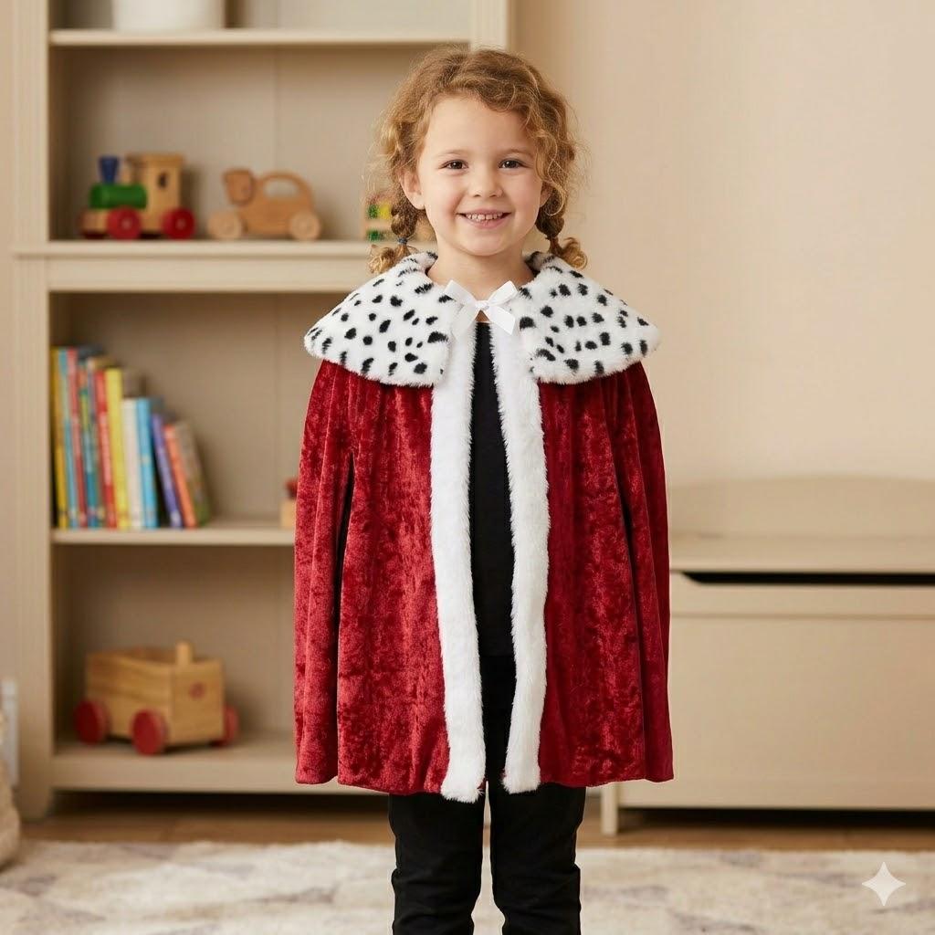 King Robe Halloween Costume Medieval Prince King Costume Cape (Wine Red, Medium)