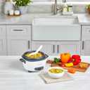 BLACK+DECKER Rice Cooker 6-Cup (Cooked) with Steaming Basket, Removable Non-Stick Bowl, White