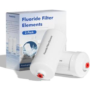Purewell FL-2 White 5-Stage Fluoride Purification Elements, Replacement for Berkey PF-2 Fluoride Filters, Berkey Gravity Filtration System and Purewell System (2 Pack, K Series)