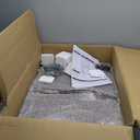 Vintage 223.2 QT Stackable Storage Bins, Sturdy Storage Boxes with Lids and Wheels, Easy Assembled Collapsible Bins Stackable Closet Organizer for Dorm, Home, Office, 4 Pack