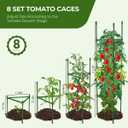 8PCS Tomato Cages for Garden, Tomato Trellis for Raised Garden Bed, 51.2" Tall Cage Plant Support for Pots, Gardening Supplies Trellis for Climbing Plants (8PCSHigh: 51.2 Inch)