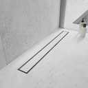 18"Linear Shower Drain Brushed Silver Drain with Tile Insert Grate
AISI 304 Stainless Steel Fast Drainage Rectangle Hidden Shower Trench,Detachable Hair Catcher Easy to install,Leveling Feet